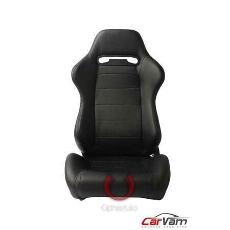 CIPHER Black Synthetic Leather Racing Seats CPA1013PBK